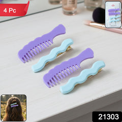 Stylish comb design hair pins pack