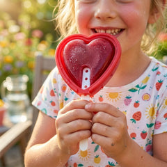silicone heart popsicle mold set