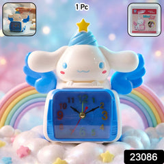 cute bunny angel table clock
