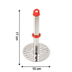Stainless Steel Potato Masher with Ergonomic Handle (17cm / 1 Pc)