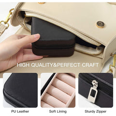 Mini PU Leather jewellery Box for Travel & Storage (1 Pc)