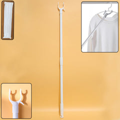 Wall-mounted clothes hook rod for hanging garments