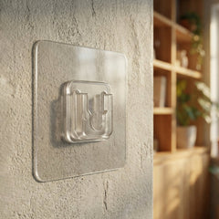 bathroom transparent wall hook